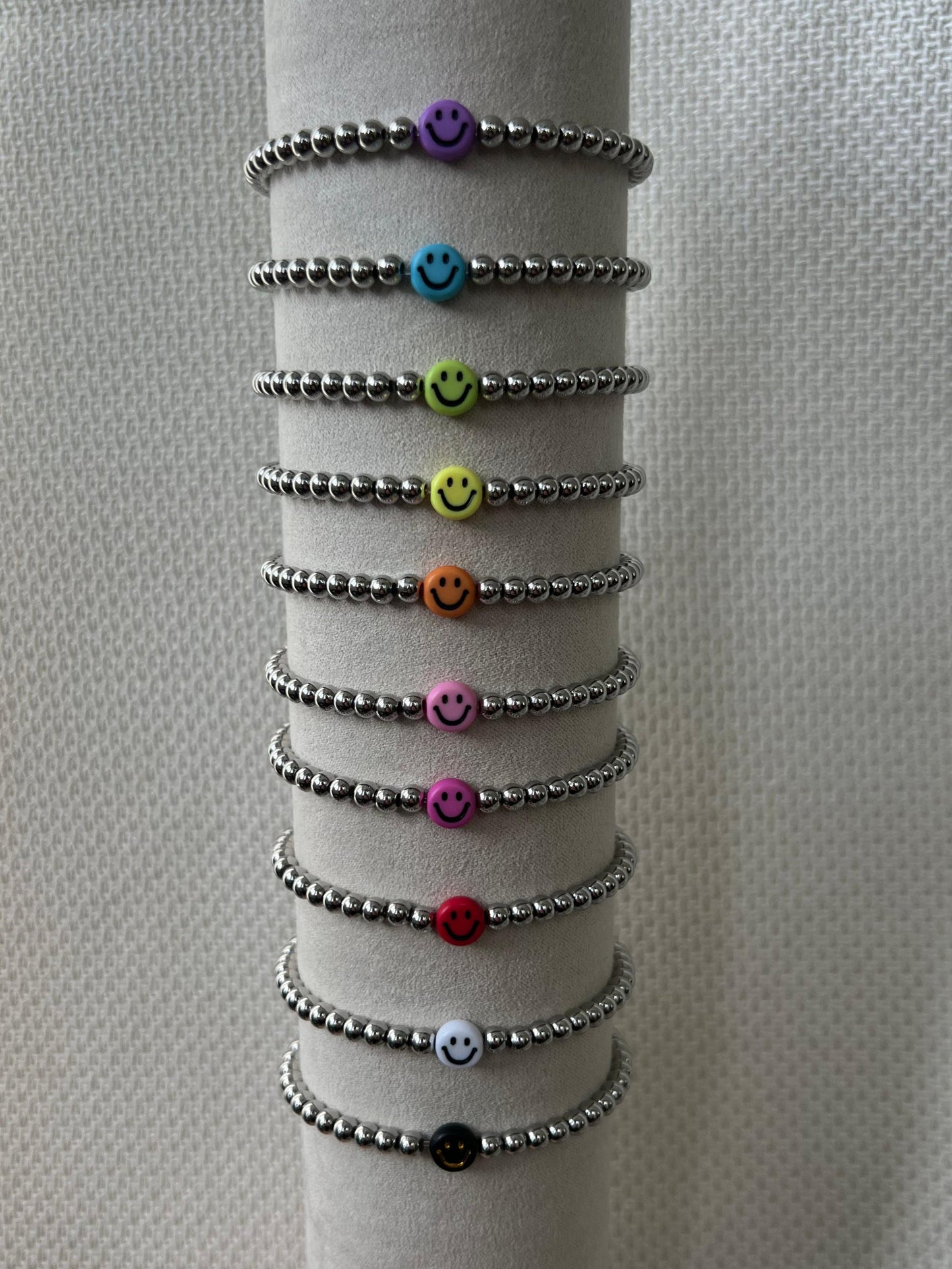 HAPPY FACE BRACELET SILVER