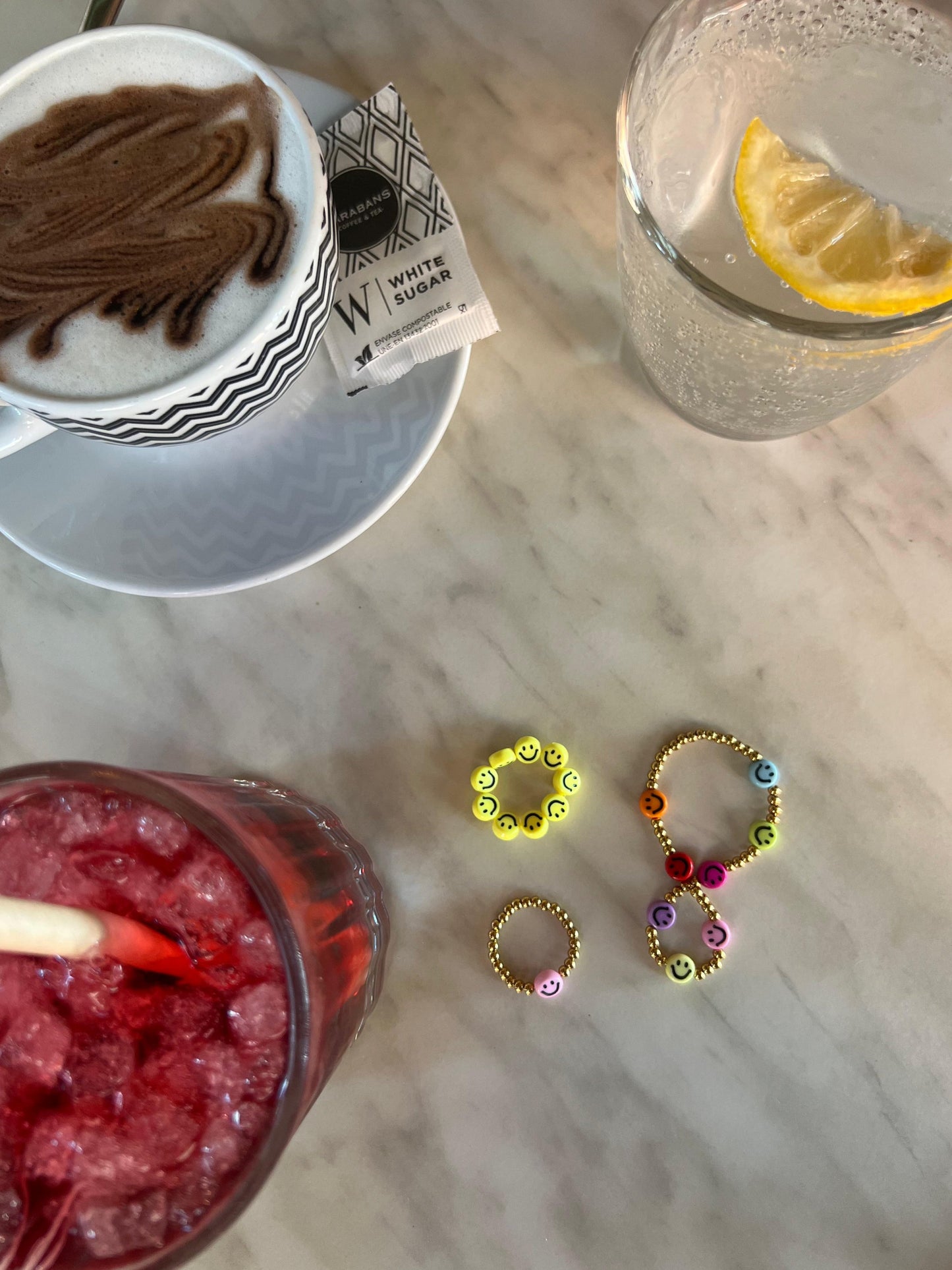 HAPPY FACE RING GOLD