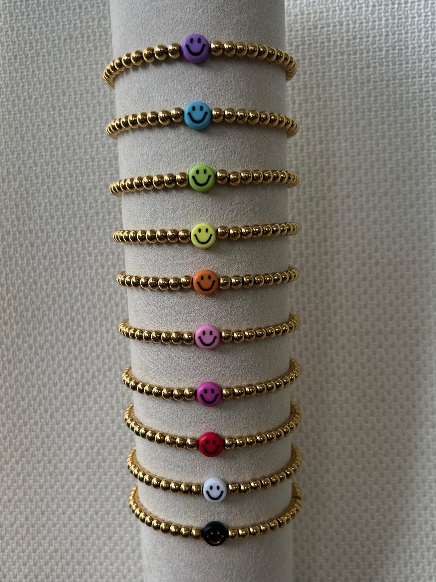 HAPPY FACE BRACELET GOLD